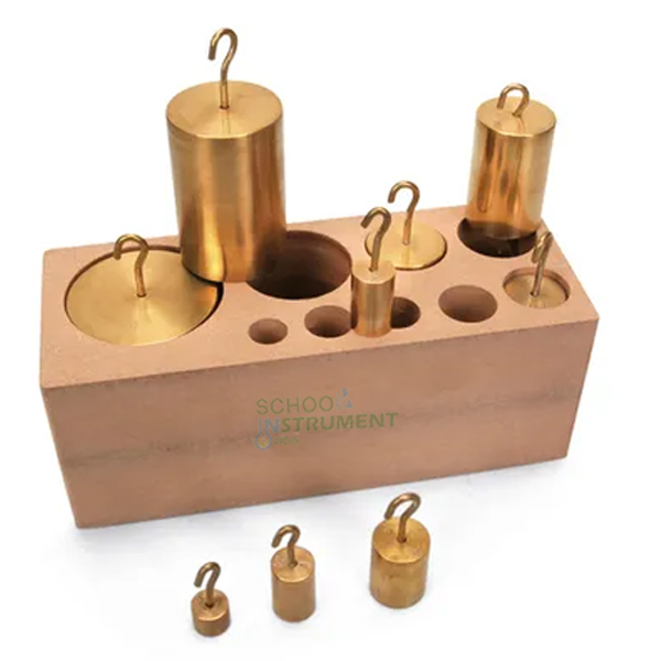 Hooked Weight Set of 9, Brass